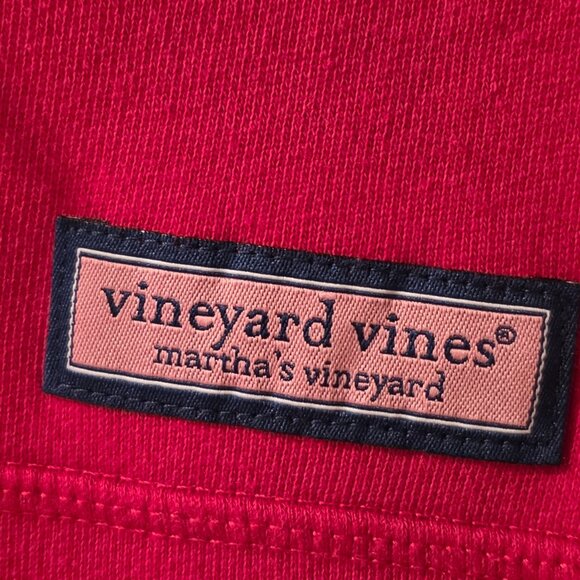 Vineyard Vines quarter Zip Sweatshirt - sz S Red - Picture 2 of 5